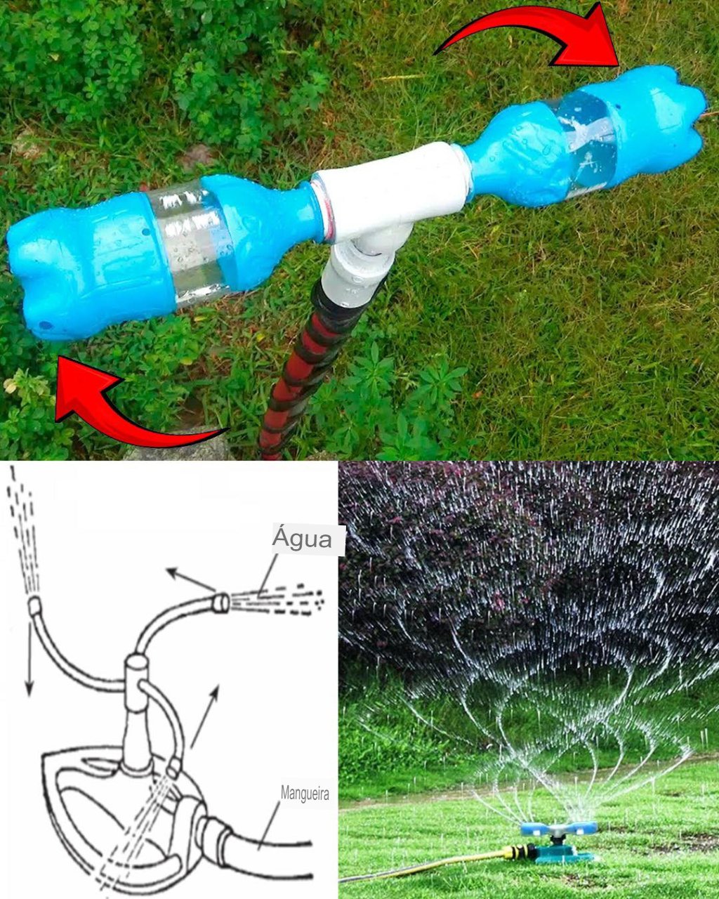 Como Fazer Um Aspersor De Rega Rotativo Utilizando Garrafas De Pl Stico